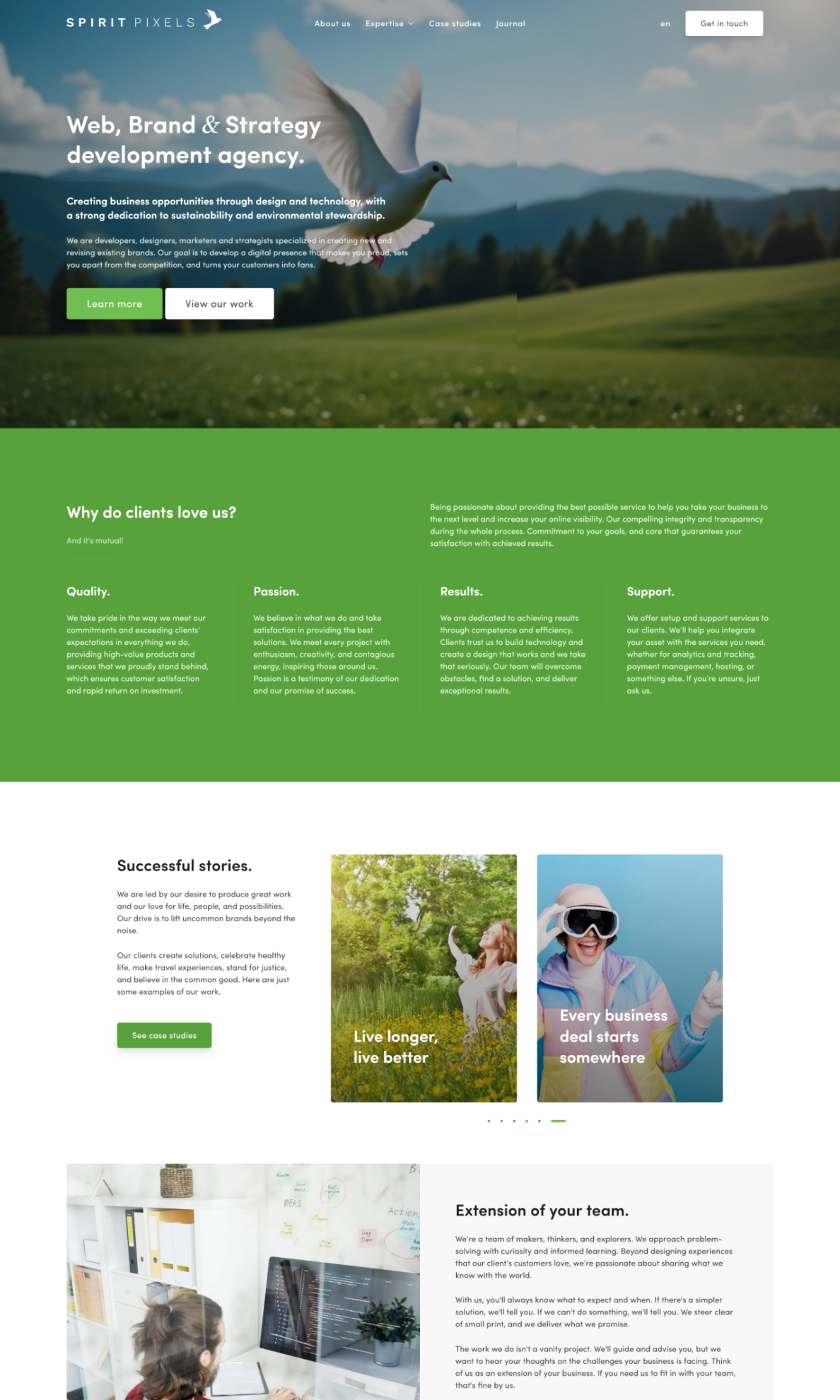 Web, Brand & Marketing development agency | Spirit Pixels™